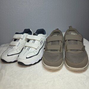 2 Pairs - Skechers After Burn (9.5 EWW) & Skechers GOwalk 5 - Wistful (10 EWW)